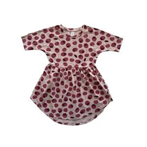 HuxBaby Organic Berry Swirl Dress Size 6